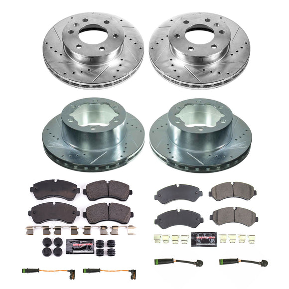 PowerStop Z23 Daily Driver Carbon-Fiber Ceramic Brake Pad and Drilled & Slotted