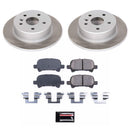 PowerStop Semi-Coated Rotor and Low-Dust Ceramic Brake Pad Kit