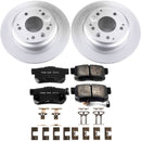 PowerStop Genuine Geomet Coated Rotor and Low-Dust Ceramic Brake Pad Kit
