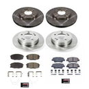 PowerStop OE Stock Replacement Low-Dust Ceramic Brake Pad and Rotor Kit