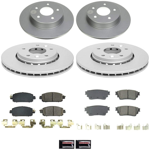 Genuine Geomet Coated Rotor and Low-Dust Ceramic Brake Pad Kit
