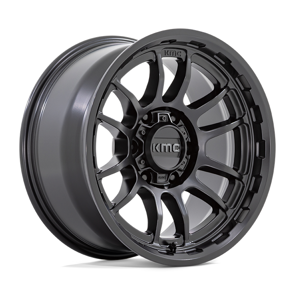 17X8.5 KMC KM727 WRATH Satin Black 5X127 ET0 wheel/rim
