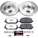 PowerStop Z36 Carbon-Fiber Ceramic Brake Pad with Drilled and Slotted Rotor Kit