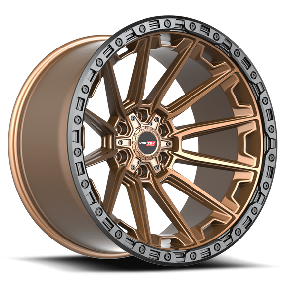 22x12 Vortek VRT-601 Spartan Matte Bronze 6x135 ET-44 CB106.1 Wheel