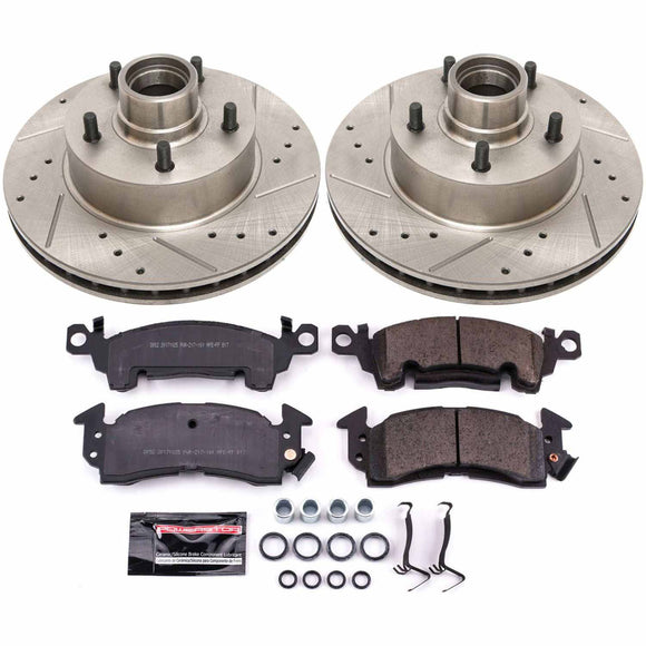 PowerStop Z23 Daily Driver Carbon-Fiber Ceramic Brake Pad and Drilled & Slotted