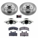 PowerStop OE Stock Replacement Low-Dust Ceramic Brake Pad, Rotor and Caliper Kit