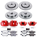 PowerStop Z36 Truck and SUV Ceramic Brake Pad, Drilled & Slotted Rotor, and Cali
