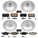 PowerStop Genuine Geomet Coated Rotor and Carbon-Fiber Ceramic Brake Pad Kit