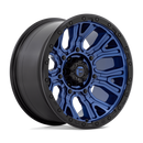20x10 Fuel Off-Road D827 Traction Dark Blue with Black Ring 6x135 ET-18 Wheel