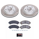 PowerStop Semi-Coated Rotor and Low-Dust Ceramic Brake Pad Kit