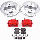 PowerStop Z23 Daily Driver Carbon-Fiber Ceramic Pads Drilled & Slotted Rotor & C