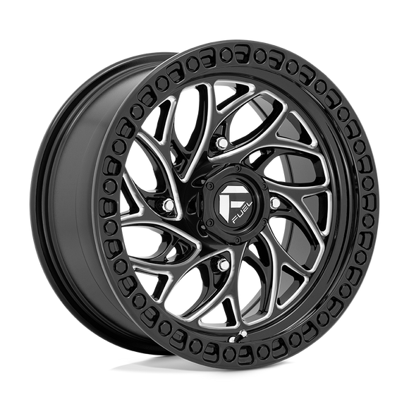 15X10 Fuel UTV D741 Runner Gloss Black Milled 4X137 ET0 wheel/rim