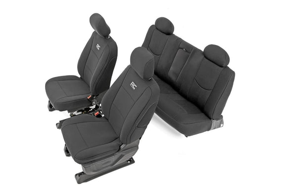 Rough Country Seat Covers Front 40/20/40 and Rear Chevy GMC 1500 14-18