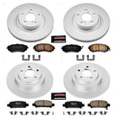PowerStop Genuine Geomet Coated Rotor and Low-Dust Ceramic Brake Pad Kit