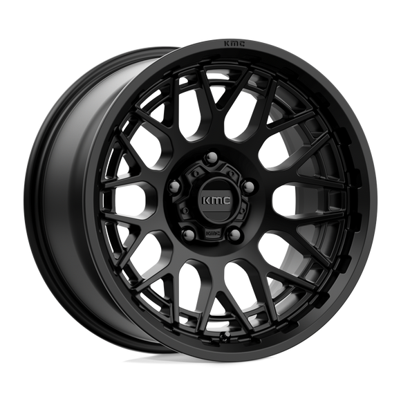 18X9 KMC KM722 TECHNIC Satin Black 5X127 ET18 wheel/rim