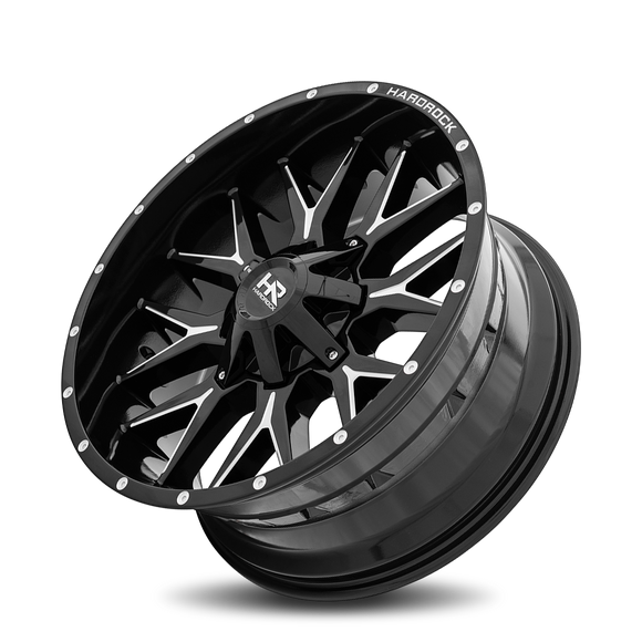 22x10 Hardrock Affliction Gloss Black Milled 8x170 ET-19 wheel/rim