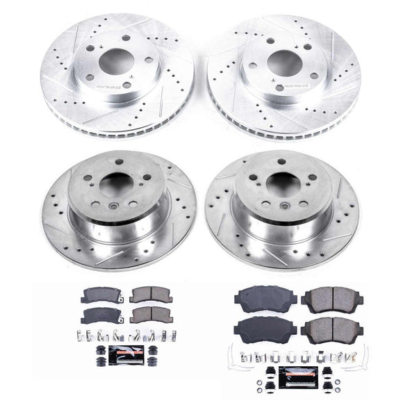 PowerStop Z23 Daily Driver Carbon-Fiber Ceramic Brake Pad and Drilled & Slotted