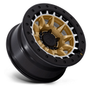 17x8.5 Black Rhino BR016 Tusk Matte Gold W/ Machined Ring 5x127 ET-10 Wheel