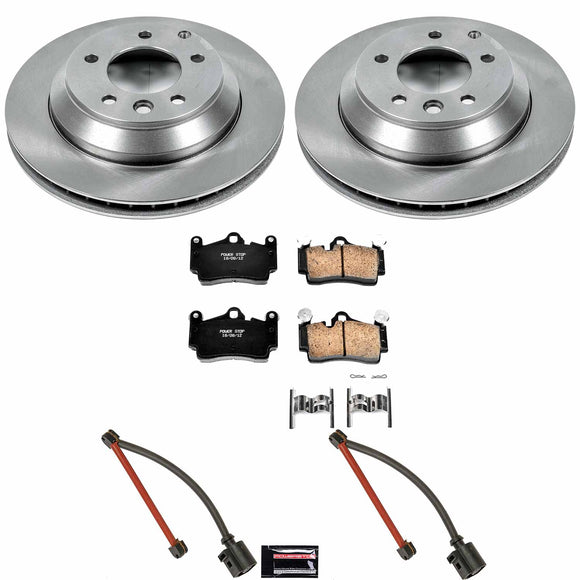 PowerStop OE Stock Replacement Low-Dust Ceramic Brake Pad and Rotor Kit