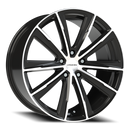 20x9 Vision 471 Splinter Gloss Black - Machined Wheel 5x120 ET35 CB72.6