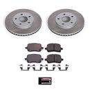 PowerStop Semi-Coated Rotor and Low-Dust Ceramic Brake Pad Kit
