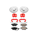 PowerStop Z23 Daily Driver Carbon-Fiber Ceramic Pads Drilled & Slotted Rotor & C