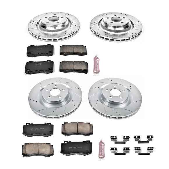 PowerStop Z23 Daily Driver Carbon-Fiber Ceramic Brake Pad and Drilled & Slotted
