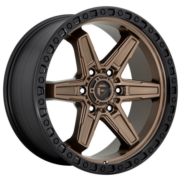 17X9 Fuel D699 KICKER Matte Bronze Black Bead Ring 6X139.7 ET1 wheel/rim