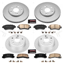 PowerStop Genuine Geomet Coated Rotor and Low-Dust Ceramic Brake Pad Kit