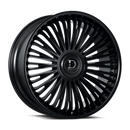 24x10 Dolce RAZZO Glossy Black Wheel 6x135 ET25 CB106.2