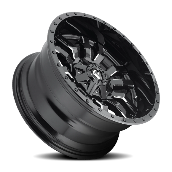 22x10 Fuel Off-Road D595 Sledge Gloss Black Milled 6x135 ET10 CB106.1 Wheel Rim