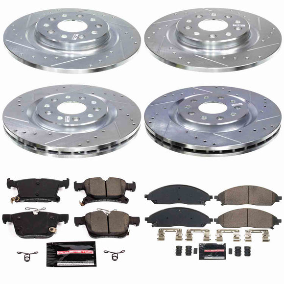 Z23 Daily Driver Carbon-Fiber Ceramic Brake Pad and Drilled & Slotted Rotor Kit