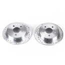 PowerStop Evolution Drilled Slotted Rotors Pair Rear For Pontiac GrPrix