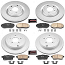 PowerStop Genuine Geomet Coated Rotor and Low-Dust Ceramic Brake Pad Kit