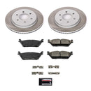 PowerStop Semi-Coated Rotor and Low-Dust Ceramic Brake Pad Kit