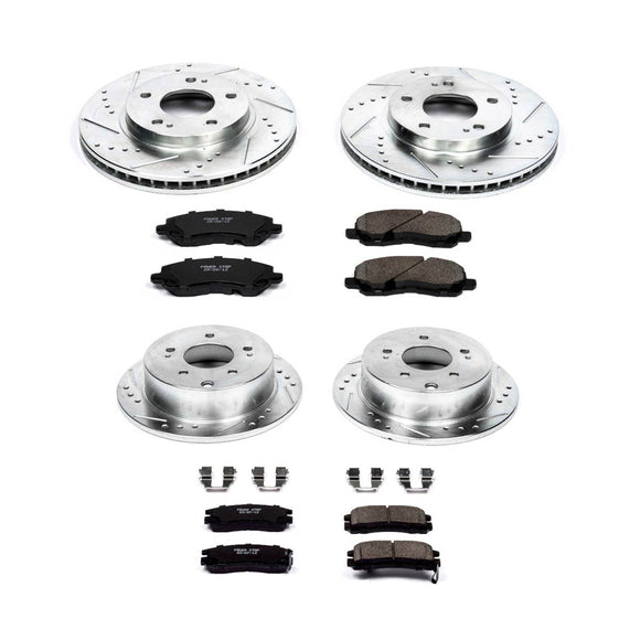PowerStop Z23 Daily Driver Carbon-Fiber Ceramic Brake Pad and Drilled & Slotted