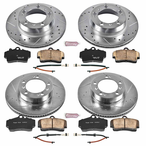 PowerStop Z23 Daily Driver Carbon-Fiber Ceramic Brake Pad and Drilled & Slotted