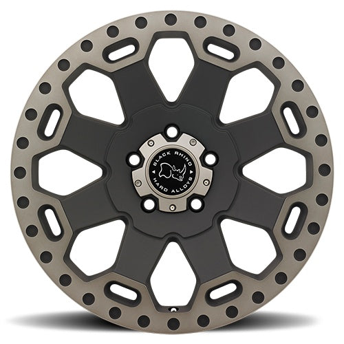 18x9 Black Rhino Warlord Matte Black Machined Dark Tint Lip 5x139.7 ET0.00 Wheel