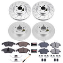 PowerStop Genuine Geomet Coated Rotor and Carbon-Fiber Ceramic Brake Pad Kit