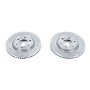 PowerStop Evolution Drilled Slotted Rotors Pair Front For INFINITI QX56