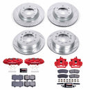 PowerStop Z23 Daily Driver Carbon-Fiber Ceramic Pads Drilled & Slotted Rotor & C