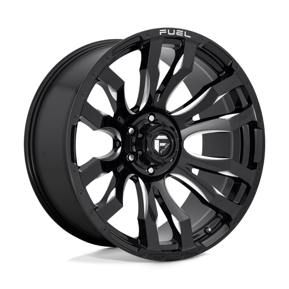 20x10 Fuel Off-Road D673 Blitz Gloss Black Milled 8x165.1 ET-18 CB125.1 Wheel