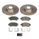 PowerStop OE Stock Replacement Low-Dust Ceramic Brake Pad and Rotor Kit