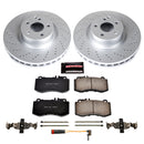 PowerStop Genuine Geomet Coated Rotor and Carbon-Fiber Ceramic Brake Pad Kit