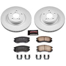 PowerStop Genuine Geomet Coated Rotor and Low-Dust Ceramic Brake Pad Kit