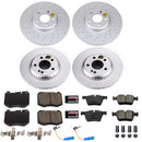 PowerStop Genuine Geomet Coated Rotor and Carbon-Fiber Ceramic Brake Pad Kit