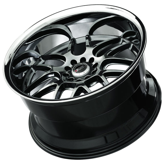 18x9 XXR 526 Hyper Black with Chrome Lip 5x114.3 5x4.5 ET25 CB73 Wheel