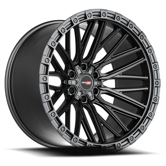 20x12 Vortek VRT-608 Apollo Matte Black 6x135 ET-44 CB106.1 Wheel Rim