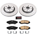 PowerStop Genuine Geomet Coated Rotor and Low-Dust Ceramic Brake Pad Kit