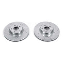 PowerStop Evolution Drilled Slotted Rotors Pair Front For BMW X5